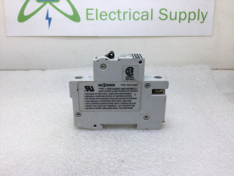 ABL Sursum 1C5.0 5 Amp 240/415 Volt 1 Pole C5 Circuit Breaker Din Rail Mount 1C5.0