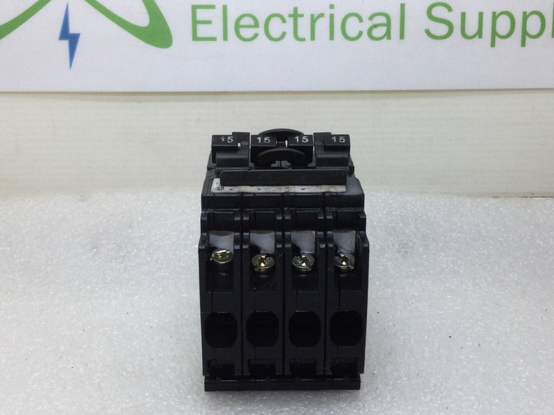 Siemens Q21515CT2 15 Amp 120/240V Type QT Quad Circuit Breaker