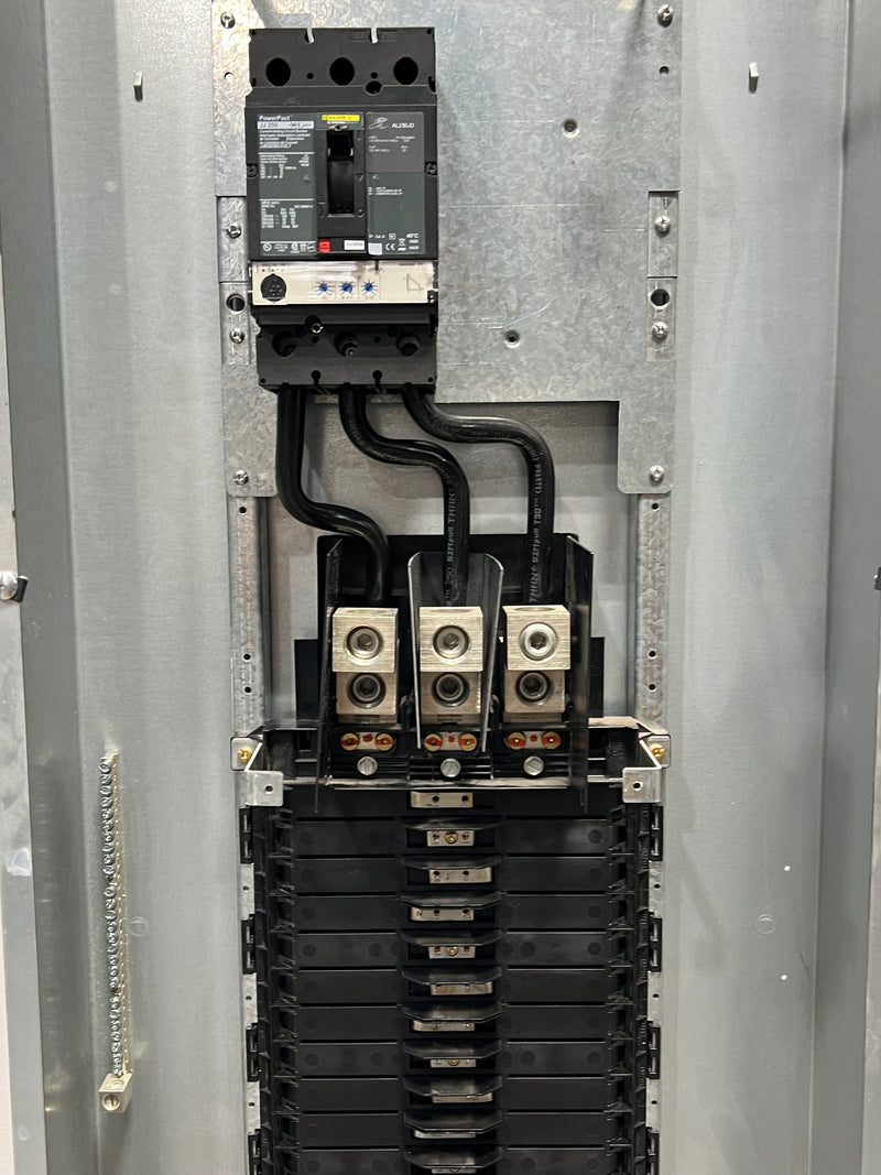 Square D Panelboard 400 Amp Max 250 Main Breaker 480Y/277 3Ø 4 Wire 42 space NF style