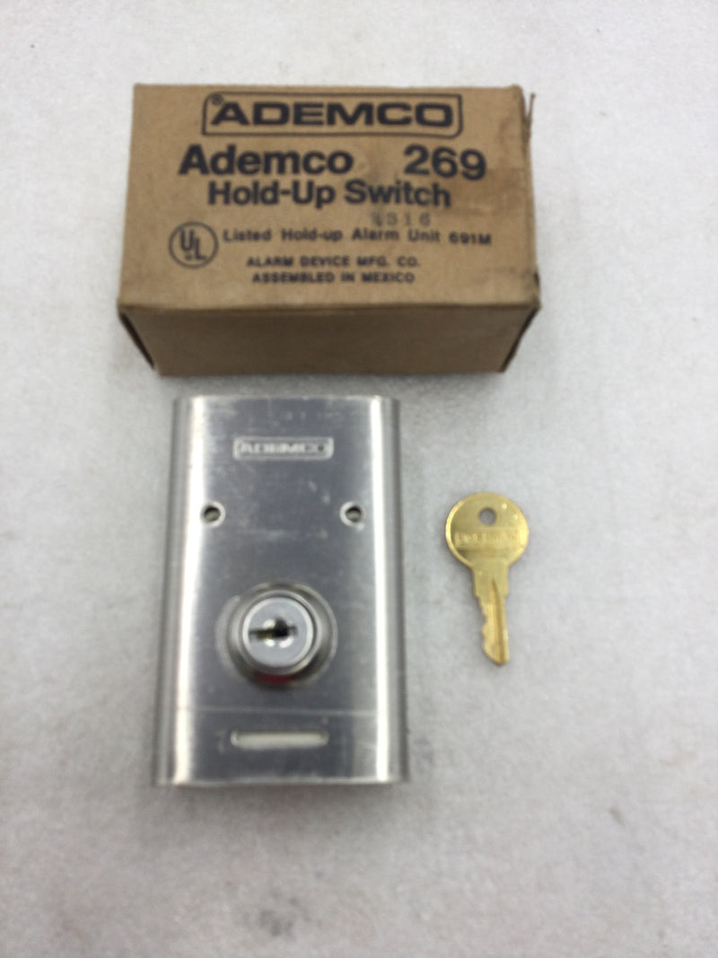 Ademco 269 Hold-Up Switch Hard Wired Surface Mount w/Stainless Steel Cover