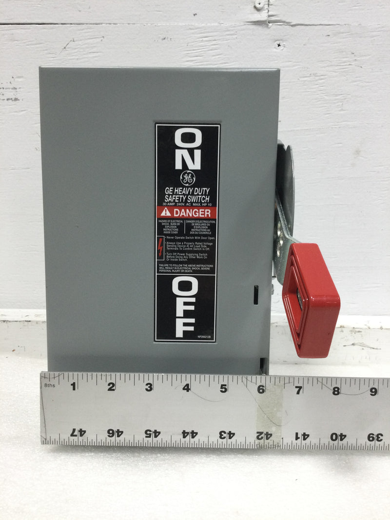 GE General Electric THN3321 30 Amp 3 Pole HD N1 240V Non Fusible Safety Switch