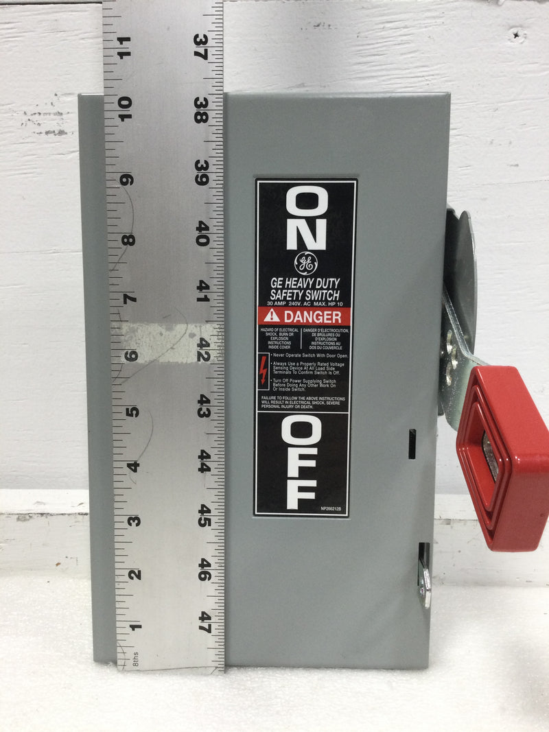 GE General Electric THN3321 30 Amp 3 Pole HD N1 240V Non Fusible Safety Switch