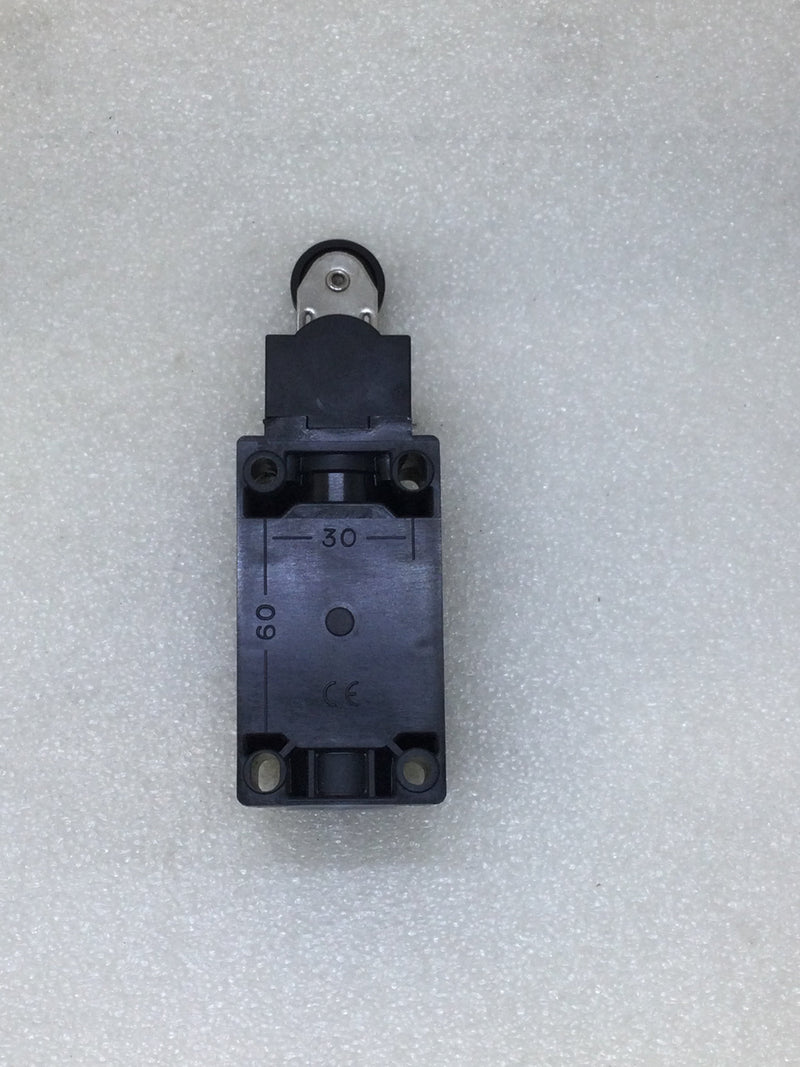 Automation Direct ABP2H51Z11  IEC limit switch, side rotary adjustable lever with polyamide roller, 90-degree adjustable head, (1) N.O./(1) N.C. contact(s), snap action, 30mm hole spacing, plastic, (1) 1/2in NPT cable entry.