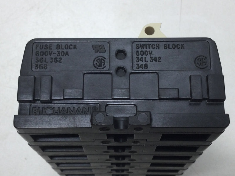 Buchanan 361.362.368 341.342.348 Fuse/Switch Block 6 Pole