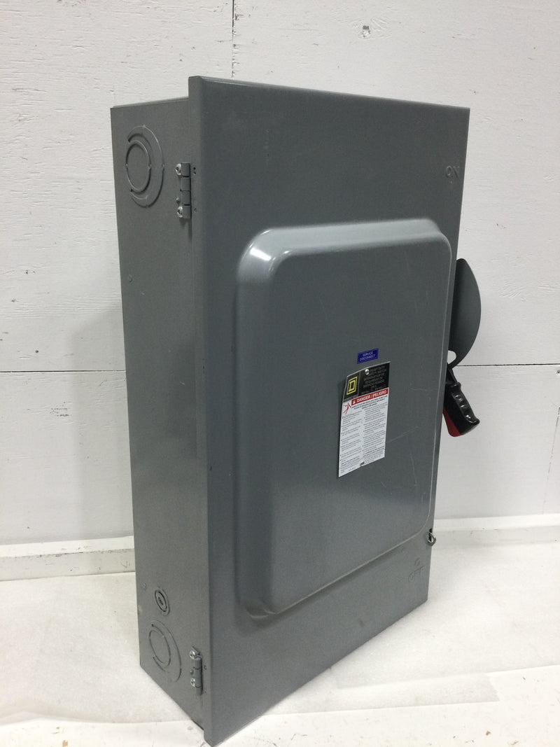 Square D HU364 600V 200 Amp 3 Pole 600VAC Nema 1 Heavy Duty Safety Switch/Disconnect Non-Fused