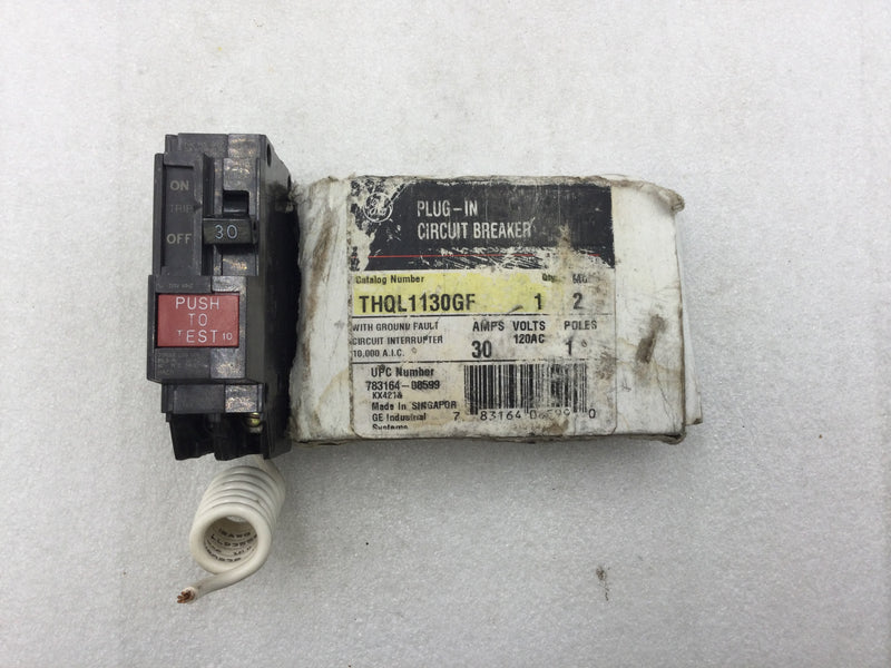 GE General Electric THQL1130GF 30 Amp 1 Pole 120/240v Circuit Breaker