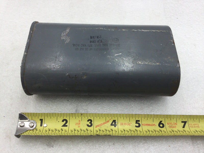 GE General Electric 4551094FB 35uf 370 VAC 60 Hz Capacitor