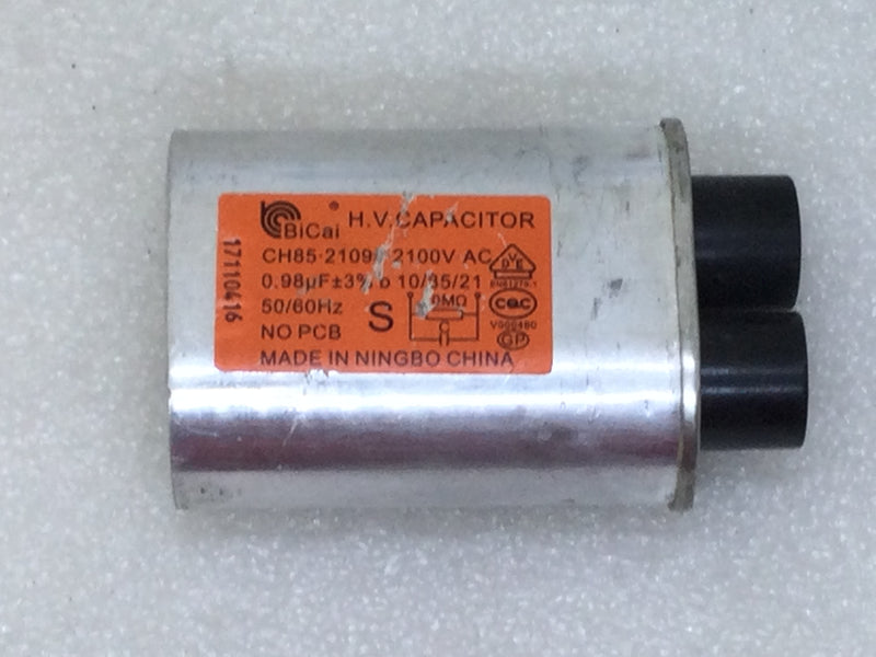 BiCai CH85-21098-2100V-AC 0.98uf +/- 3% 2100 VAC Microwave Oven H.V. Capacitor