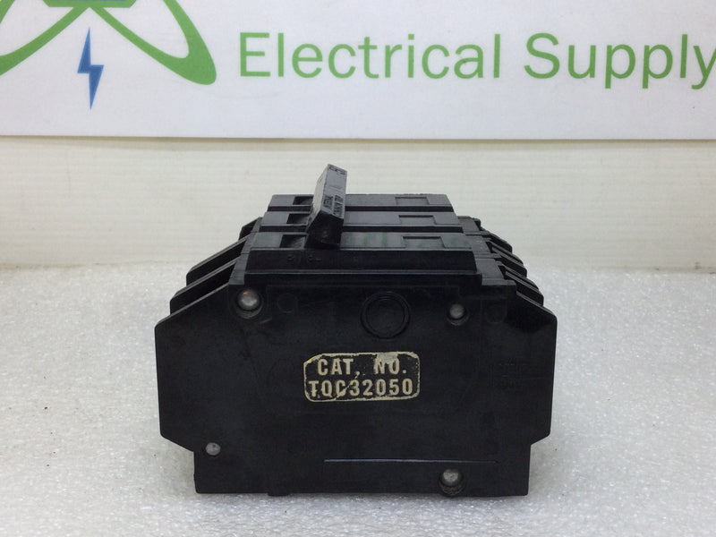 GE General Electric TQC32050WL 3 Pole 50 Amp 240v Bolt on Breaker THQC32050WL