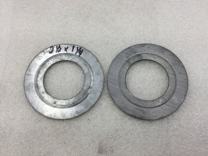 (Lot Of 2) 3-1/2" To 3" Galvanized Steel Conduit Reducing Washer