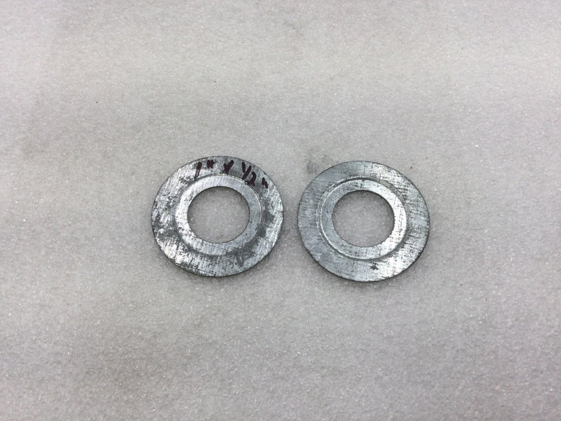 (Lot Of 2) 1" To 1/2" Galvanized Steel Conduit Reducing Washer (Washers)