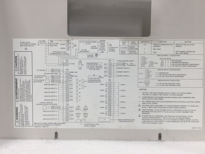 Trane Tracer Programmable Control Module 4950-0356