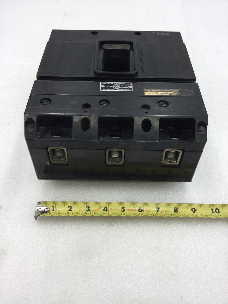 ITE ET-5917 Circuit Breaker, 125A, 3 Pole 600vac, Type ET 225A- "J-Frame"