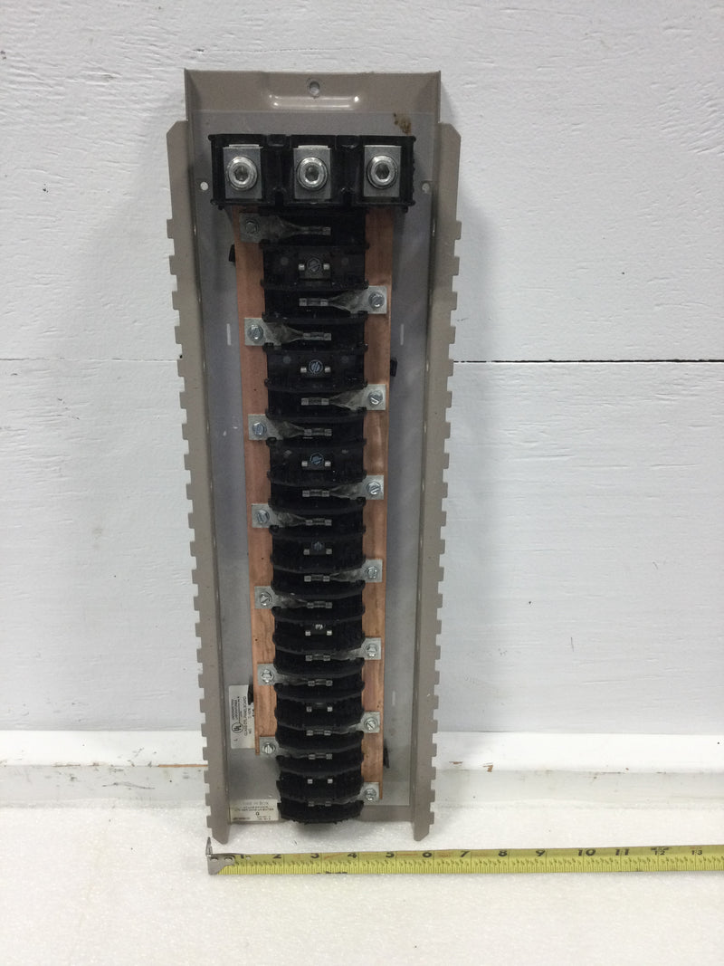 Eaton 21 Space/42 Circuit 200 Amp 120/240 VAC 3 Phase MLO Load Center Guts Only 6" X 20"