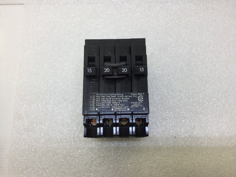 Murray MP22015 15/20A 120/240 V.A.C Quad Circuit Breaker