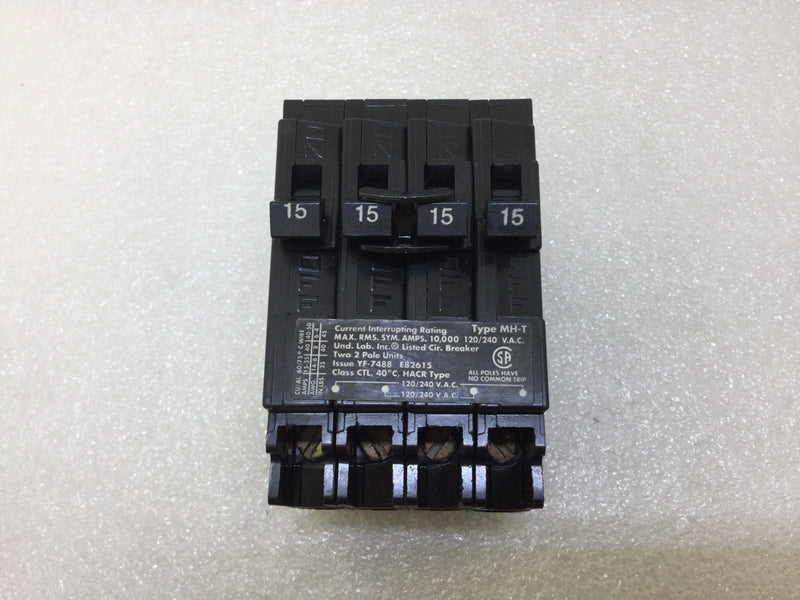 Murray MP215215 15 Amp 120/240 V.A.C Quad Circuit Breaker