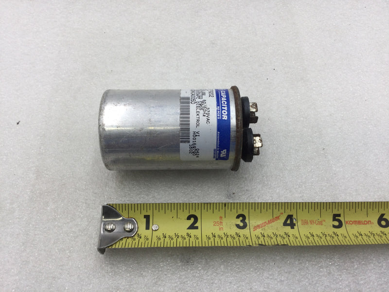 GE General Electric Capacitor 97F9202 5uf +/-06% 370 VAC 50/60 Hz HC96CA005D