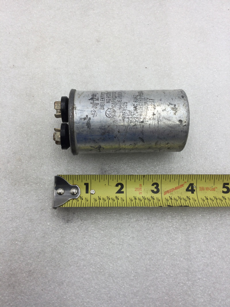 GE General Electric Capacitor 97F4525 15uf 370 VAC 60Hz (511898-17)