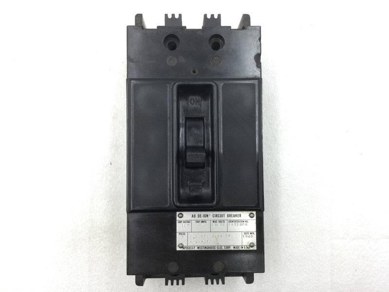 Westinghouse F3100 100 Amp 3 Pole 600V Circuit Breaker