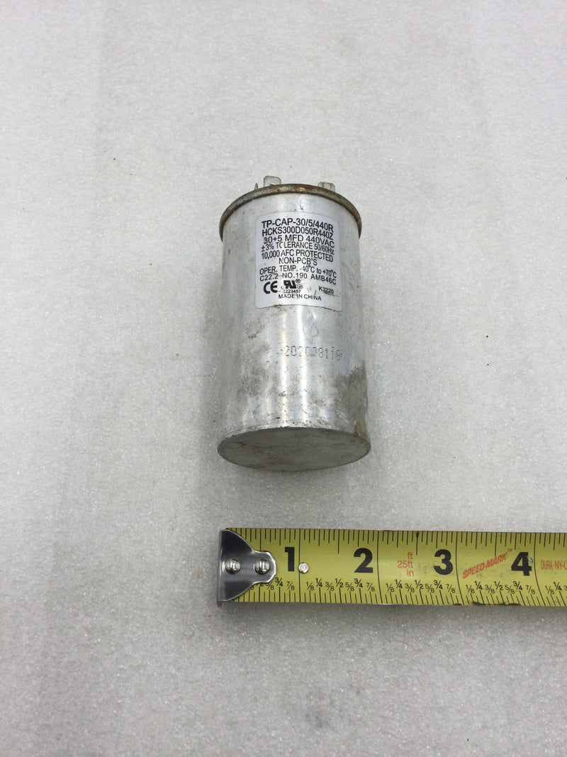 Capacitor HCKS300D050R440Z 30+5 MFD 440V +3% Tolerance 50/60HZ 30/5/440