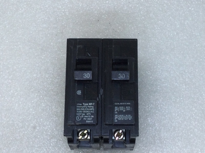 Murray MP230 30 Amp 2-Pole Style MP-T Circuit Breaker