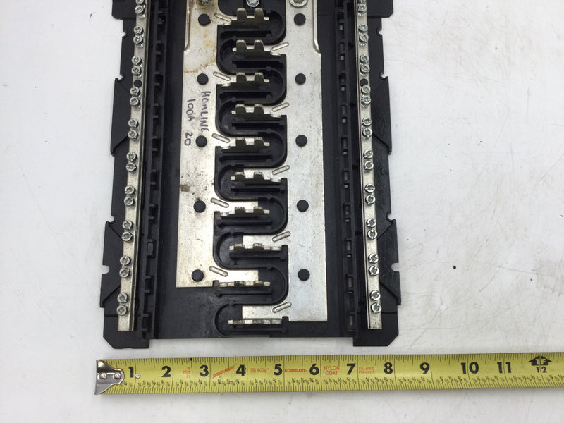 Square D HOM2040M100PC 100 Amp 120/240V 1-Phase Load Center 10 Space/40 Circuit Guts Only 9" X 14"