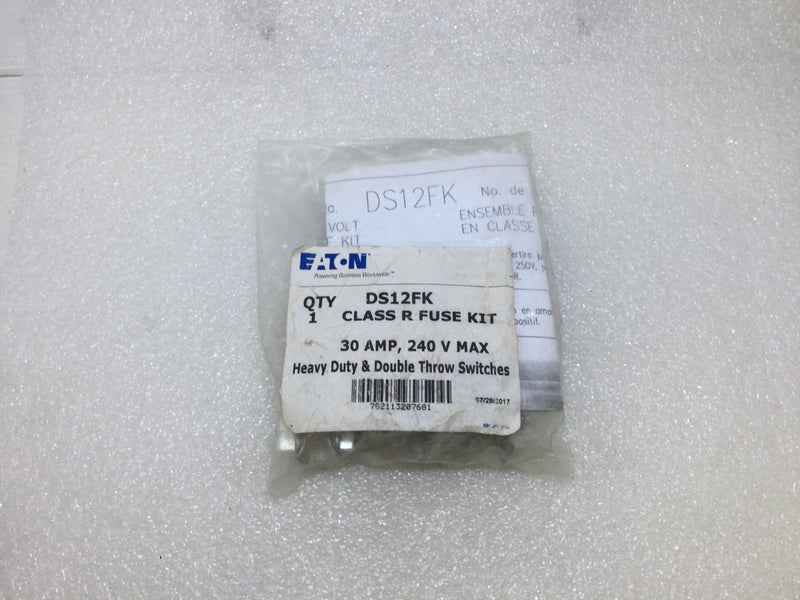 Eaton DS12FK Class R Fuse Kit 30 Amp 240V Heavy Duty & Double Throw Switches