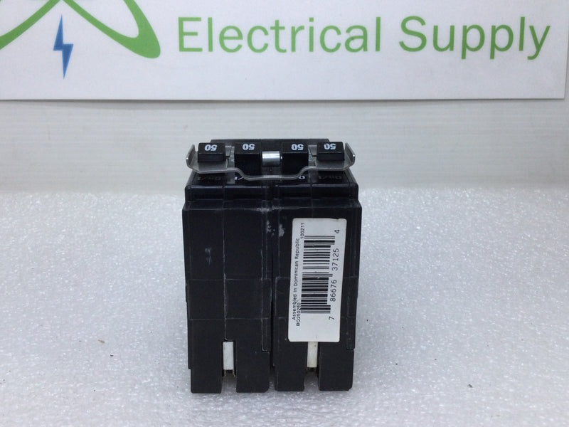 Cutler Hammer BQ250250 50Amp/50Amp 2 Pole Quadplex Circuit Breaker