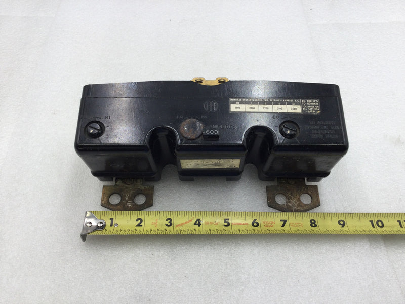 Siemens/ITE KM2-T600 2 Pole 600 Amp 600 VAC Adjustable Instantaneous Trip Unit