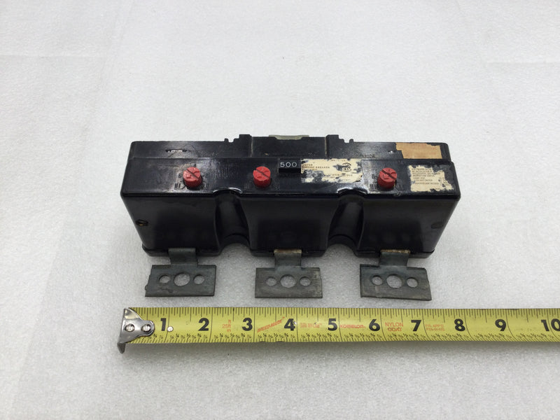 Westinghouse HLA3500T HLA Frame 500 Amp 3 Pole 600 VAC Adjustable Trip Unit