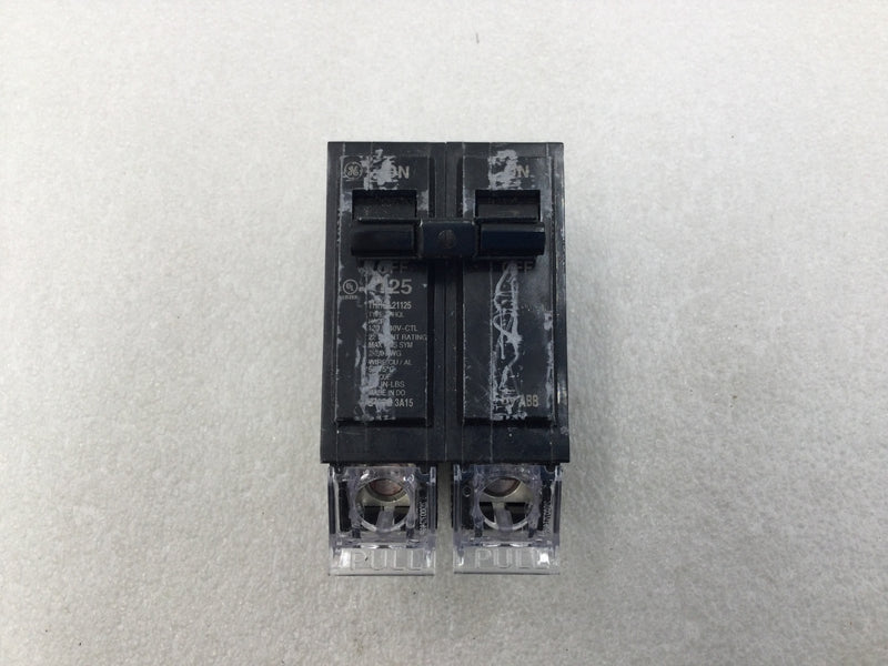 GE General Electric THQL21125 125 Amp 2 Pole 120/240v 10 kA Type THQL Circuit Breaker