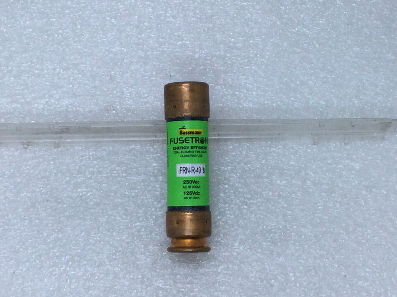 Bussmann/Fusetron FRN-R-40 40 Amp 250V Time Delay Class RK5 Fuse