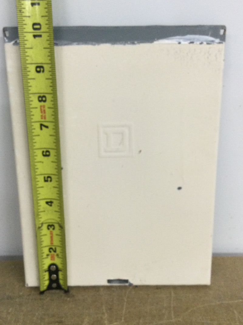 Square D Nema 3R Cover Only 100 Amp Max 10 1/8" x 7 5/8"