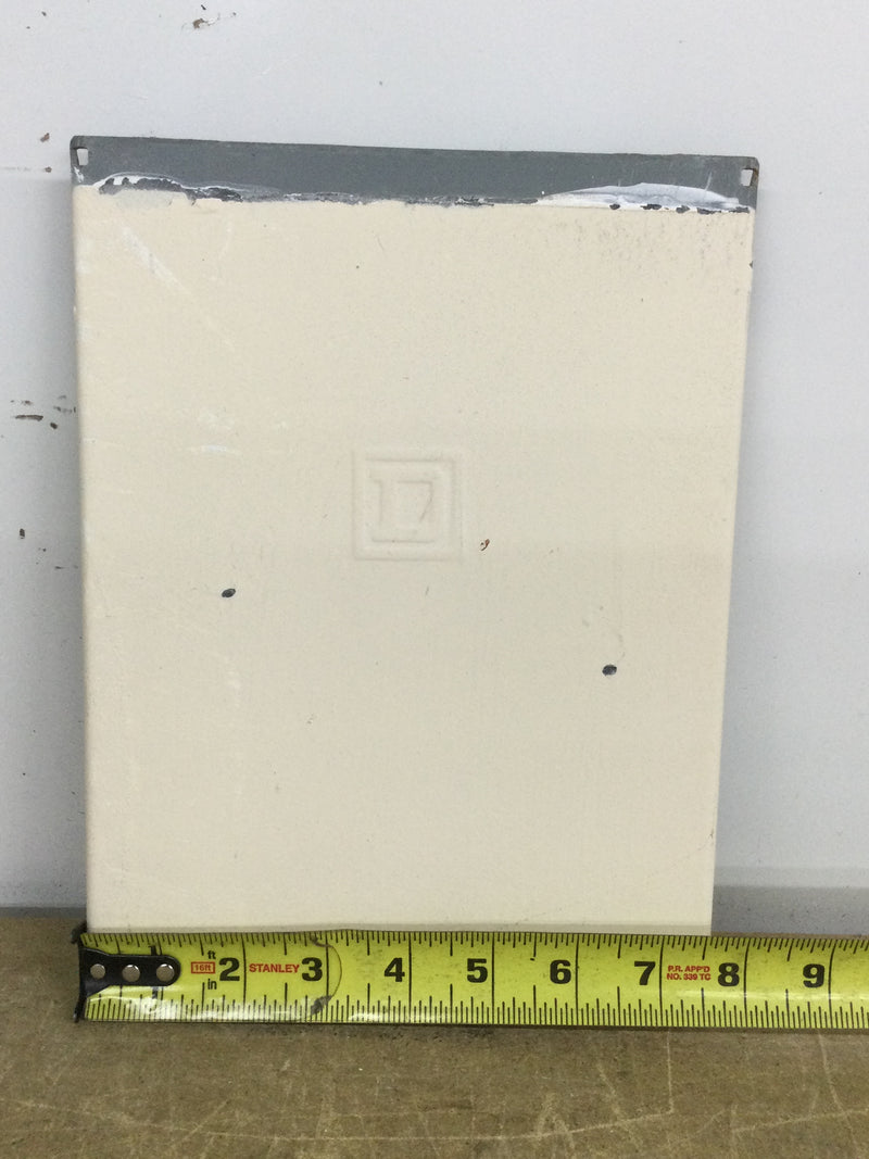 Square D Nema 3R Cover Only 100 Amp Max 10 1/8" x 7 5/8"