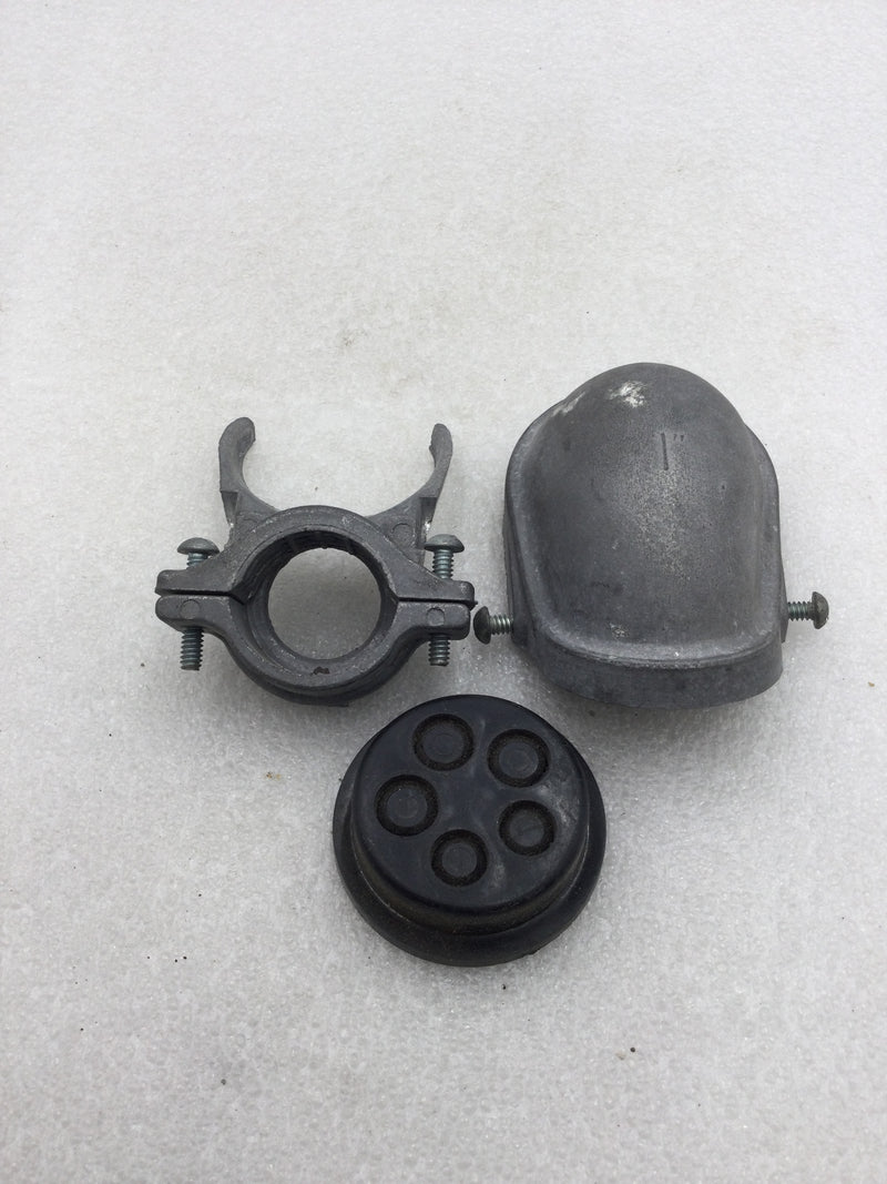 Appleton E27045 Aluminum 1" Service Entrance Clamp-On Weatherhead