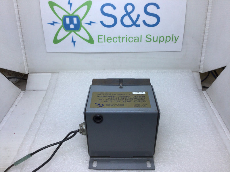 Edwards 88-50 General Purpose Transformer 120V 50/60Hz Secondary 12-24V