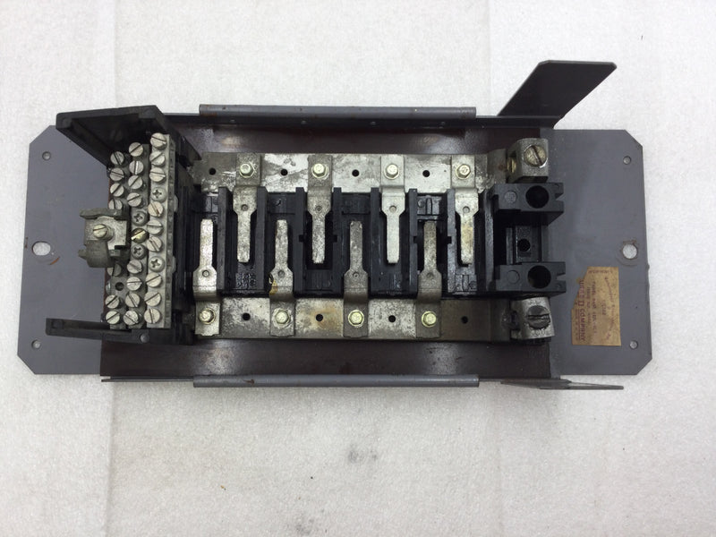 Square D QO Series 8 Space/16 Circuit Load Center Guts Only 6" X 13.5"