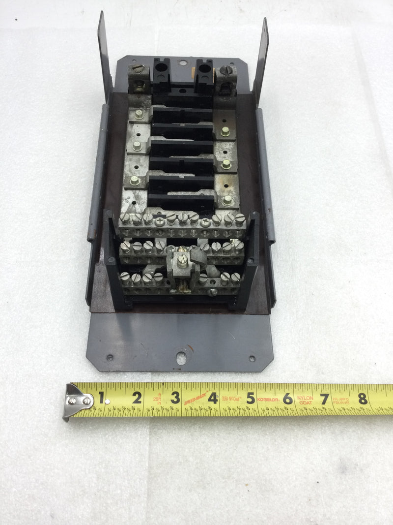 Square D QO Series 8 Space/16 Circuit Load Center Guts Only 6" X 13.5"