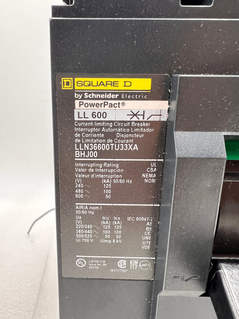 Square D LLN36600TU33XA 600 Amp 600V 3 Pole