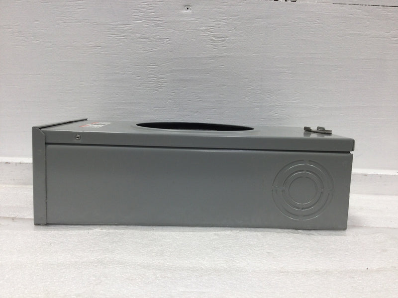 Siemens/Landis & Gyr SUAT317-DGZ Single Phase 200 Amp Continuous Duty 4 Jaws No Bypass 600 VAC Ringless Type Meter Socket