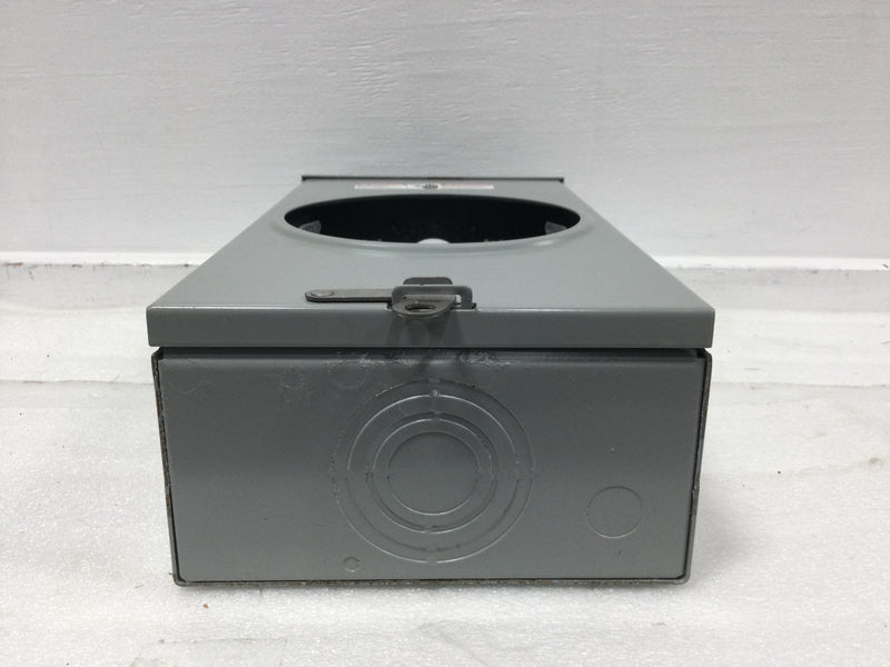 Siemens/Landis & Gyr SUAT317-DGZ Single Phase 200 Amp Continuous Duty 4 Jaws No Bypass 600 VAC Ringless Type Meter Socket
