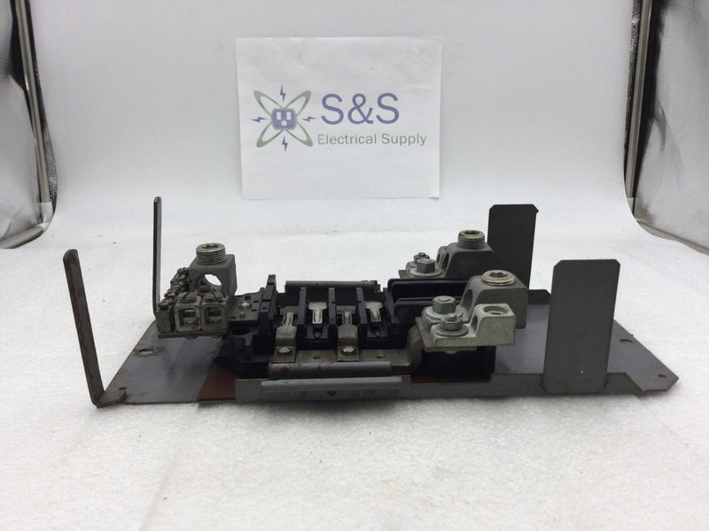 Square D QON Series 4 Space/8 Circuit Main Load Center Guts Only 6" X 13.5"