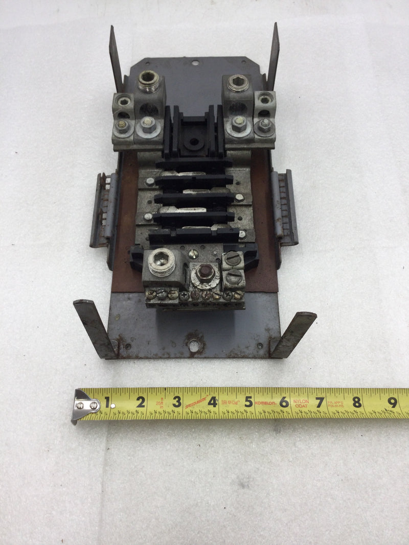 Square D QON Series 4 Space/8 Circuit Main Load Center Guts Only 6" X 13.5"