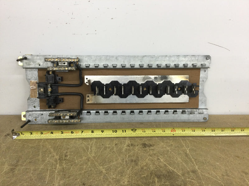 ITE EQ24MBA 100 Amp 12 Space/24 Circuit 120/240 VAC Panel Guts Only 8" X 21"