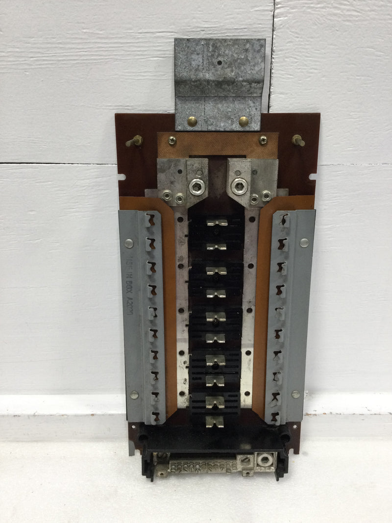ITE/Gould/Zinsco 200 Amp 10 Space/20 Circuit 120/240 VAC Load Center Guts Only 8" X 18"