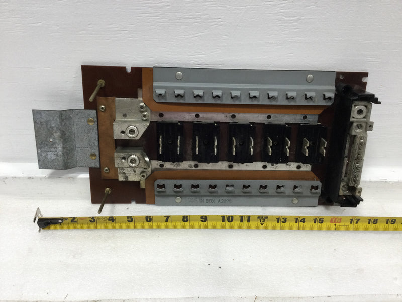ITE/Gould/Zinsco 200 Amp 10 Space/20 Circuit 120/240 VAC Load Center Guts Only 8" X 18"