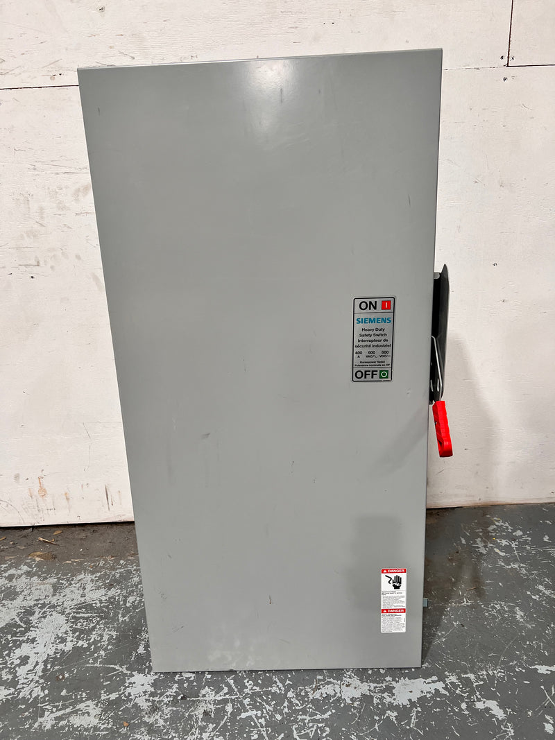 Siemens HF365NA 400 Amp 600V 3 Pole Fusible Heavy Duty Safety Switch