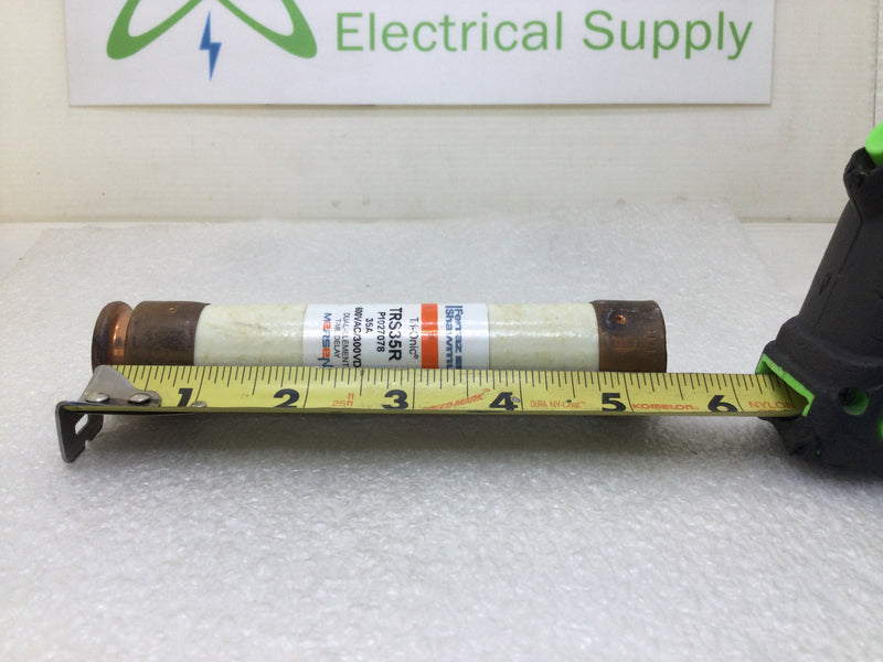 Gould/Shawmut Tri-Onic TRS35R 35 Amp 600V Time Delay Class RK5 Fuse