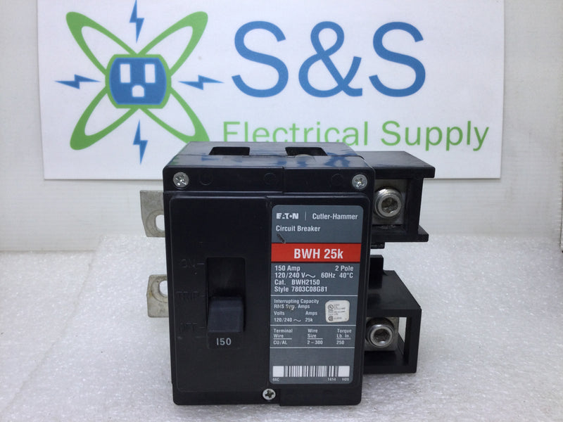 Eaton Cutler Hammer BWH2150 2 Pole 150 Amp120/240V Circuit Breaker