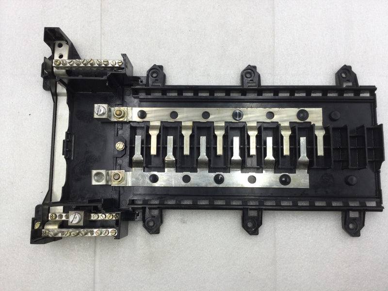 Square D QON24L125 12 Space/24 Circuit 125 Amp Main Load Center Guts Only 9" x 16"